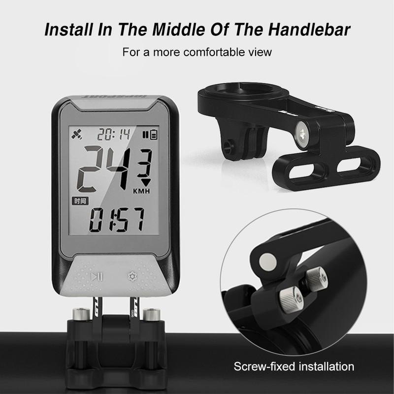 Bike Computer Mount Extend Aluminum Alloy Lightweight Adjustable For Garmin