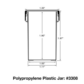 DecoJars Small  Plastic Pill Bottles  12 Jars Lime  CAPS  Containers #3308 DecoJars USA