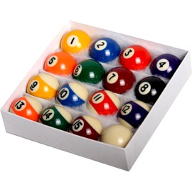 Empire USA Pool Ball Set Mini Size 2-1/4 '' Billiard Ball Set of 16 Pool Balls (Mini Ball Set,1.5-Inch)