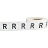Letter R Inventory Labels .75 Inch Round Circle Dots 500