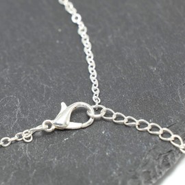 YienDoo Dainty Moon Star Pendant Necklace Chain Fashion Charm Boho Necklace Jewelry for Women and Girls (Silver)