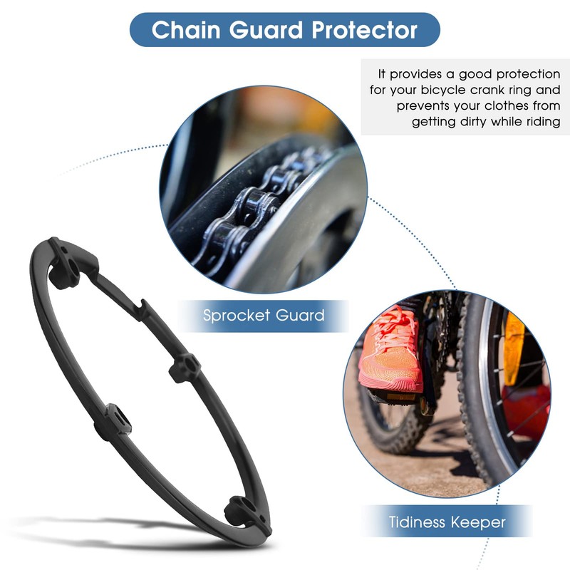 Chain Guard Protector, Cycling Chainring Sprockets Cranksets Guard Protector Black