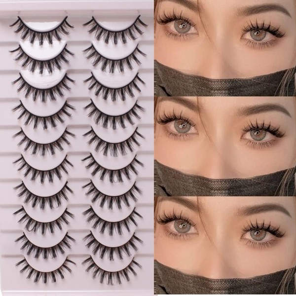 False Eyelashes Cluster Manga Lashes Extension Anime Lashes Japanese Styles