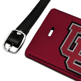 University of Utah Logo Rectangle Leather Luggage Card Suitcase Carry-On ID Tag
