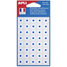 APLI Hole Reinforcement Rings White, Diameter 13mm, 120pcs