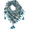 fashionchimp Women's Scarf with Decorative Tassels and Pattern Mix Embroidery
