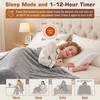 Wearable Heated Blanket with Foot Pocket, Detachable Hood, 8 Heat