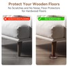 Premium Solid Wood Furniture Pads 4-Pack, Shock-Absorbing, Scratch-Proof Floor Protectors