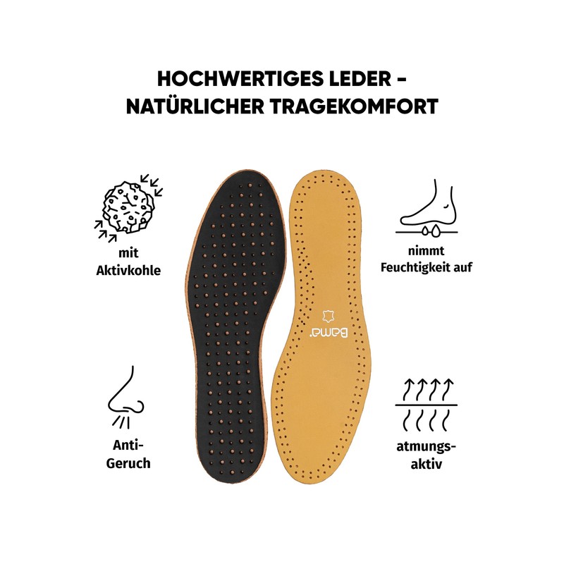 Bama Exquisit Kids Leather Sole with Activated Carbon, multicoloured