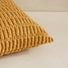 Fancy Homi Pack of 2 Mustard Yellow Lumbar Decorative Throw