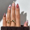 Short Press-On Nails Square Fake Nails Jelly Acrylic Fake Nail