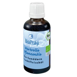 BioPräp Organic Sea Buckthorn Pulp Oil 50 ml Vegan and Organic Produced in Germany Certified Production