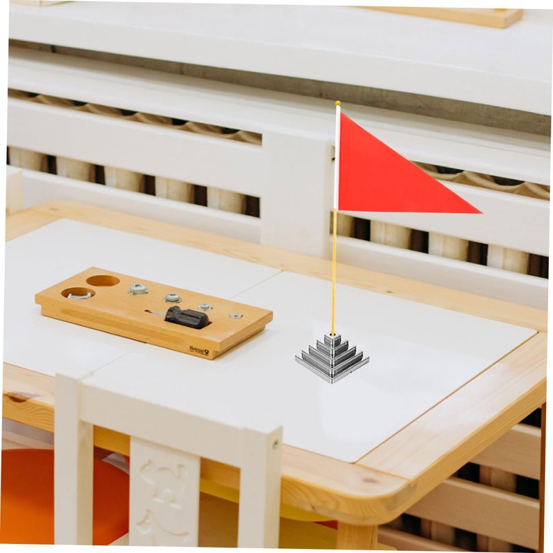 Outanaya 10pcs Small Desk Flag Holders Durable Flag Stands for