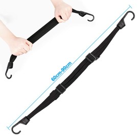 LYTIVAGEN Elastic Bike Strap Adjustable Bungee Cords with Hooks Bungee Rack Straps for Bicycle and Motorcycles (60-90cm)