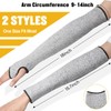 Chuarry 4 Pairs Level 5 Cut Resistant Arm Sleeves Arm