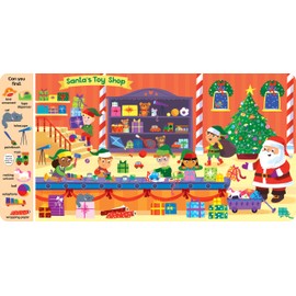 Search & Find: Christmas Fun Sound Book - Search for Santa Claus, Elves, Snowmen, Reindeer, and More, Ages 2 and Up - 6-Button Sound Book