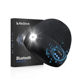 Hinshark Gifts for Men Women, Bluetooth Beanie Winter Hat, Men's Gifts for Dad, Funny Gifts for Men Christmas, Advent Calendar 2022 Men Filling, LED, 20*15*4