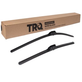 TRQ Premium Windshield Wiper Blades 16 & 24 Inch Silicone Coated & Water Repellent Wipers for Front Windshield Replacement Wiper Blades for Vehicle, Easy-Install Wipers with All-Season Performance