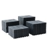 WONSHREE Plastic Interlocking Deck Tiles 12"x12" Waterproof Outdoor Patio Flooring