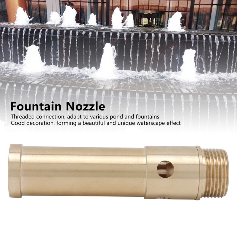 Bubbling Fountain Nozzle Brass Foam Pond Sprinkler for Garden Parks