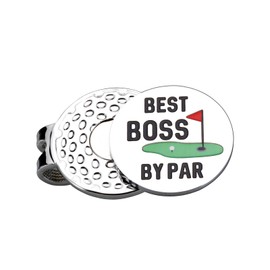Funny Boss Day Gifts for Men Women Golf Ball Marker Magnetic Hat Clip Golf Accessories Appreciation Thank You Gifts Birthday for Boss Gifts Women Men Christmas White Elephant Gift