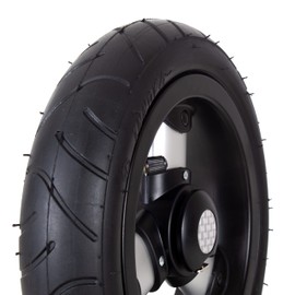 Andersen Replacement Wheel for Royal Shopping Trolley and Bicycle Trailer, Diameter 250 mm, Pneumatic Tyres and Ball Bearings, Silver