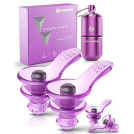 Senner ® DreamPro Ear Plugs for Peaceful Sleep - Hearing Protection Ideal in Noisy Environments and for Side Sleepers - Anti Snoring Ear Plugs - Hypoallergenic with 2 Sizes, Aluminium Container
