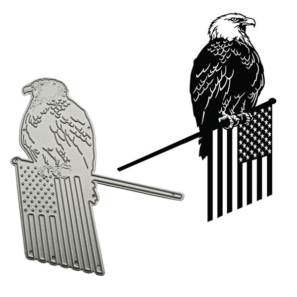 Flag Bird Metal Die Cuts,Cutting Dies for Card Making Clearance,Embossing