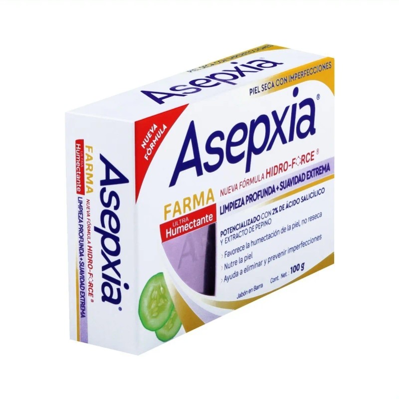 Asepxia Jabón Farma Ultra Humectante Barra 100g