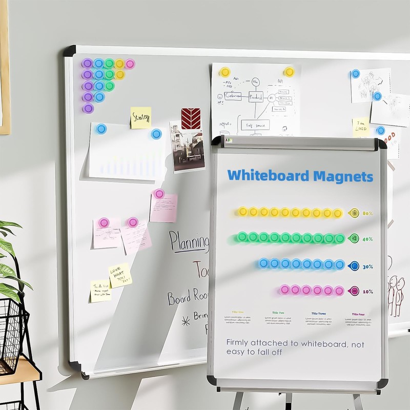 Qualsen Fridge Magnets, 20pcs Refrigerator Magnets, Small Magnets for Whiteboard