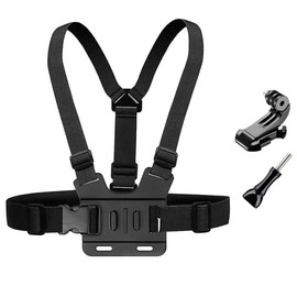 YHTSPORT Chest Mount Harness, Chesty Strap with J Hook Adapter, Adjustable Chest Support, Chest Mount for Gopro Hero 13 12 11 10 9 8 7 6 5 4 3, DJI, AKASO, Apeman, Apexcam and Most Action Cameras