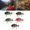 Segmented Fishing Lure Hard 6 Sections with High Carbon Treble