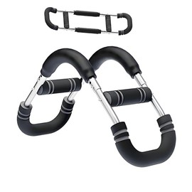 Twister Arm Exercise, 45-90lb Adjustable Power Twister Bar, Chest Shoulder Arm Workout Equipment, Portable Detachable Upper Body Fitness Machine for Home & Gym