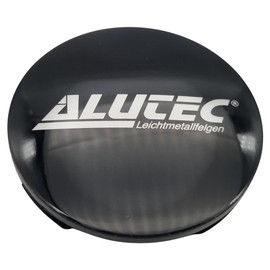 1 x Alutec Hub Cap 64 mm Tail Gloss (N32) Logo Silver – Original Wheel Centre Cap/Hub Cap
