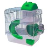 SEVENPET Jaula Casa Hámster Bebedero Comedero Rueda 23x17x33cm