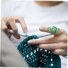 TEHAUX 9pcs Adjustable Crochet Rings Yarn Guide Finger Holders for