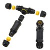 LNGJIN Pack of 3 Cable Connectors Waterproof T-Shape Cable Sleeve