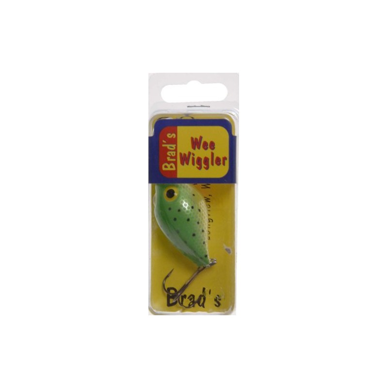 BS Fish BWW-135 Brads Wee Wiggler (Verde/mota)