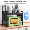 Expandable Microwave Stand Countertop, 2-Tier Adjustable Microwave Oven Rack with