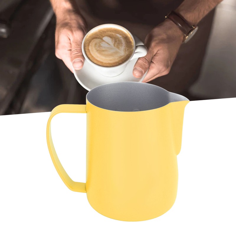 Coffee Latte Art Pitchers Bevel Design 450ml Stainless Steel Milk