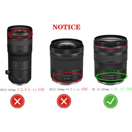 EW-83N Lens Hood for CANON RF 24-105mm F4L is USM (Not Fit RF24-105mm F4-7.1 is STM) Lens, HUIPUXIANG 77mm Lens Hood