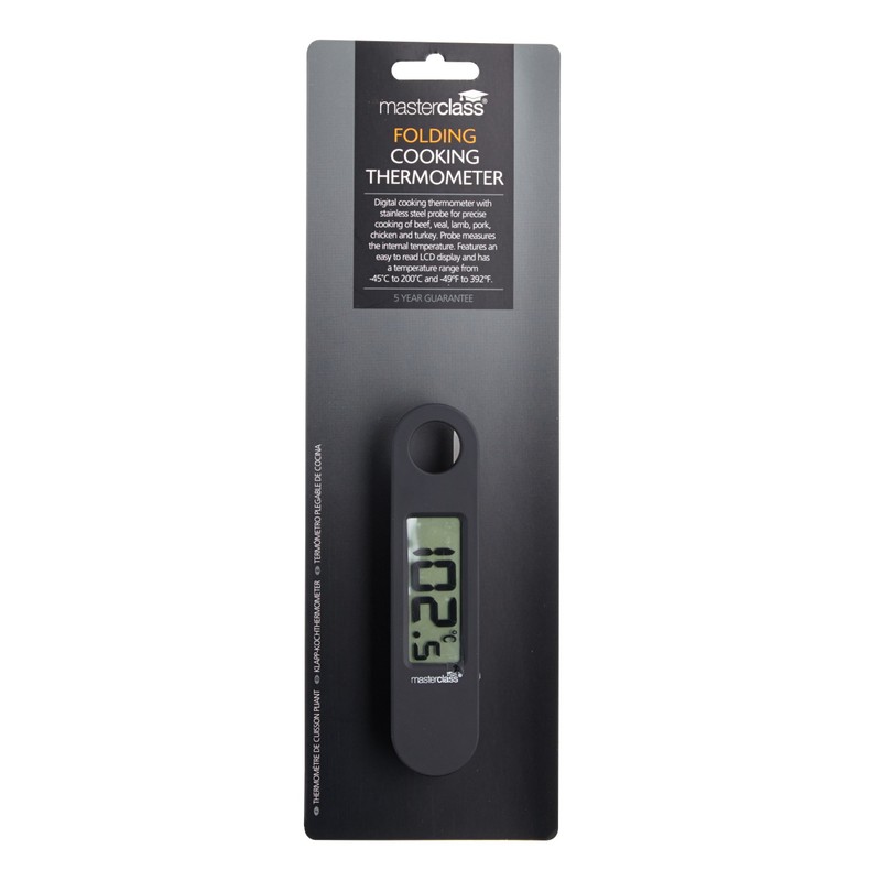 MasterClass Digital Meat Thermometer with Folding Probe