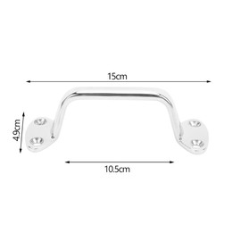 VGEBY Boat Handrail, Marine Boat 316 Stainless Steel Large Stud Door Pull Lift Grab Rail RV Boat Handrail Boat Accessories Rowing