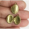 Unbranded 10 pcs solid brass oval locket Pendants, photo frame