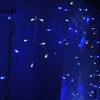 JnDee Safe Voltage Fully Weatherproof Icicle Christmas Fairy Lights Blue