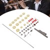 Flute Repair Kit Pads DIY Maintenance Tools Set Musical Instrument