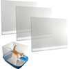 3 Pcs Cat Litter Box Pee Shields, Easy Clean Anti-Splashing