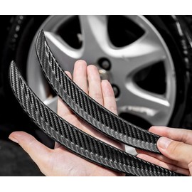 LUMoony 2 x Universal Mudguard Widening Carbon Wheel Arch Strip 33 cm Car Fender Widening Wheel Arch Strip Car Wheel Arch Widening Wheel Protection for Jeep and Decoration Body Mudguard