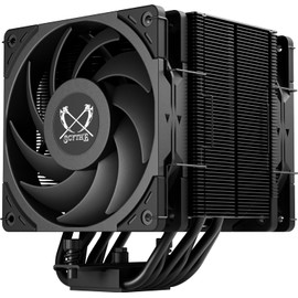 Scythe Mugen 6 Dual Fan Black Edition CPU Air Cooler, Intel LGA1700, LGA1151, AMD AM5, AM4 Support,120mm, Single Tower, Aluminium Top Cover (Mugen 6 Dual Fan Black Edition) (SCMG-6000DBE)