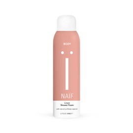 Naif Pflegender Linen Duschschaum - 200ml - für den Körper - Natürliche Inhaltsstoffe - Vegan